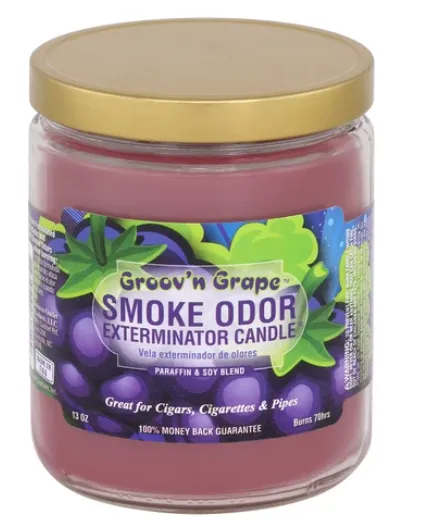 Smoke Odor Candle Limited Edition 13oz Groovin' Grape