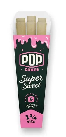 Pre-Rolled Cones Pop 1.25 Super Sweet Flavor