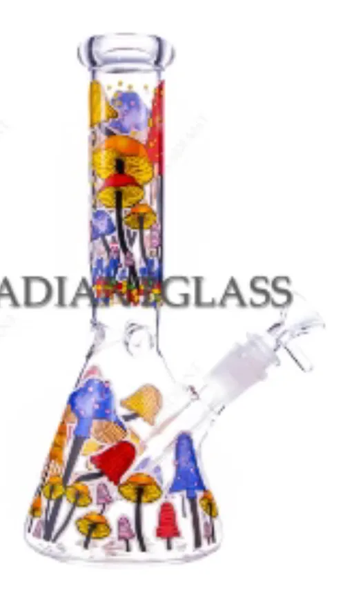 Mushroom Mania Glass Bong