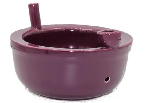 Ceramic Cereal Purple Bowl Pipe