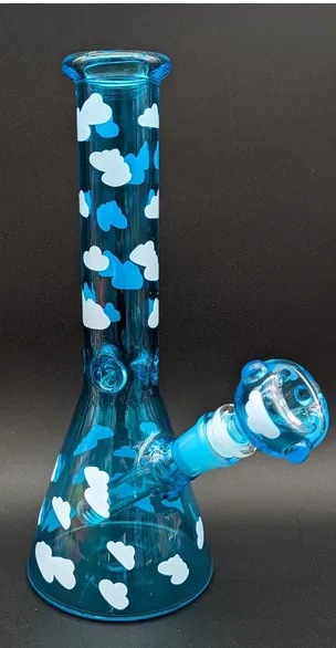 Cloudy Sky Blue Bong