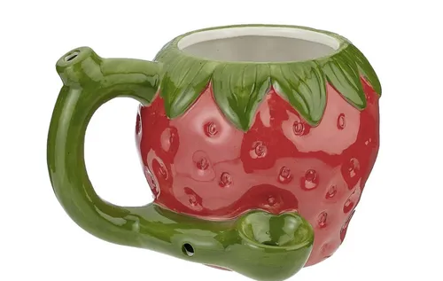 Ceramic Mug Pipe Strawberry
