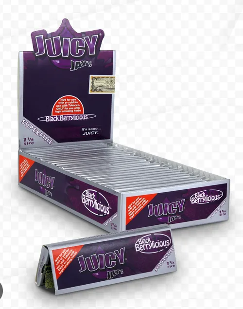 Juicy Jay Super Fine 1 1/4 Blackberrylicious Rolling Papers