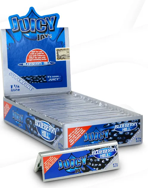 Juicy Jay Super Fine 1 1/4 Blueberry Hill Rolling Papers