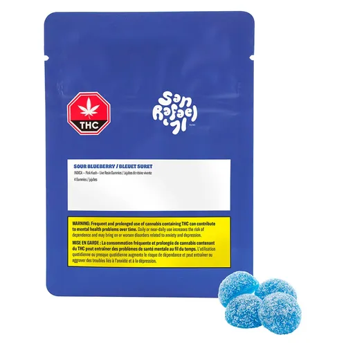SAN RAFAEL '71 Sour Blueberry Live Resin 4X2.5mg