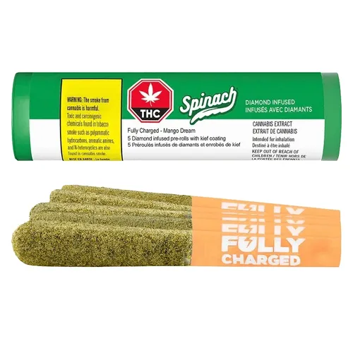 SPINACH Fully Charged- Mango Dream Inf PR 5x0.5g SPINACH Fully Charged- Mango Dream Inf PR 5x0.5g