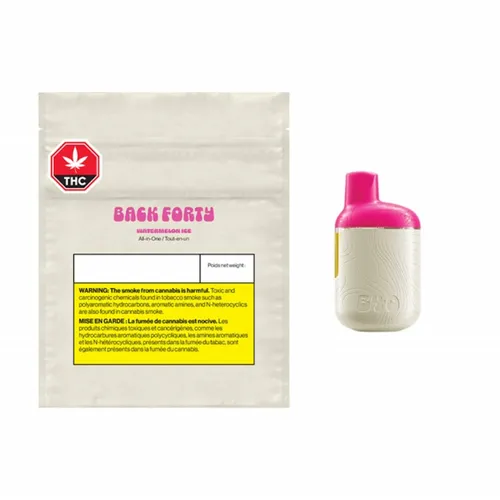 BACK FORTY Watermelon ICE Disposable Vape 0.95g BACK FORTY Watermelon ICE Disposable Vape 0.95g