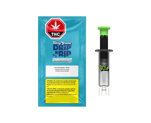 Sticky Greens - Blue Razzleberry - Syringe 0.95g Sticky Greens - Blue Razzleberry - Syringe 0.95g