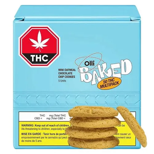 50 THC Mini Oatmeal Chocolate Chip Cookies 50 THC Mini Oatmeal Chocolate Chip Cookies