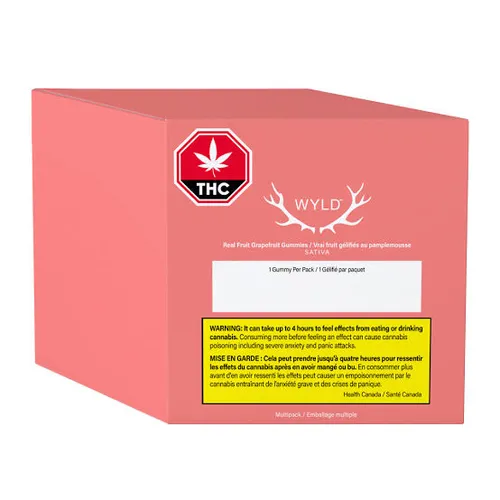 WYLD - Real Fruit Grapefruit SATIVA Gummies Multipack WYLD - Real Fruit Grapefruit SATIVA Gummies Multipack