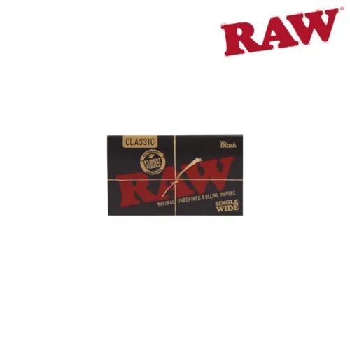 Raw Black Regular - 100 Leaves