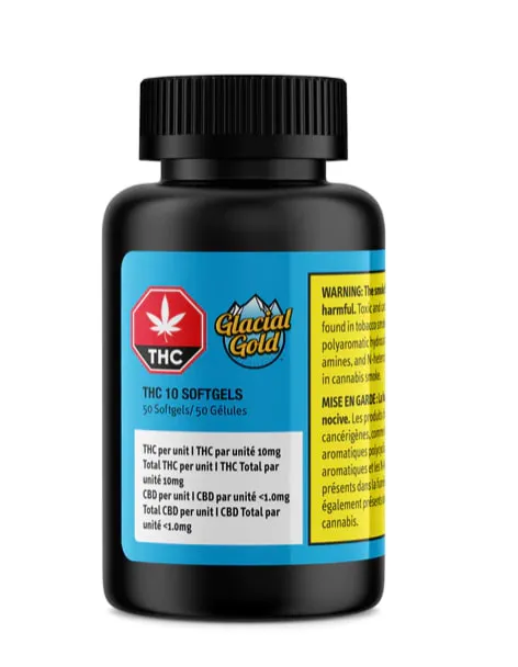 Glacial Gold THC 10 Softgels - 50 Pack Glacial Gold THC 10 Softgels - 50 Pack