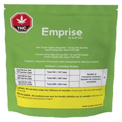 Sour Green Apple 10 mg CBG + 10 mg THC Gummy (30 Pack) Sour Green Apple 10 mg CBG + 10 mg THC Gummy (30 Pack)