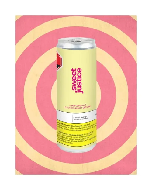 Elderflower Pom 5mg THC:CBD 1:1 355mL Soda Elderflower Pom 5mg THC:CBD 1:1 355mL Soda