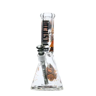 12" 9mm Castle Glass Prophecy Beaker Bong