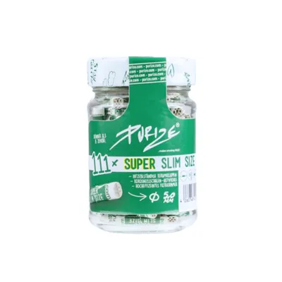 Purize Super Slim 5mm Activated Carbon Filters Jar - 111ct