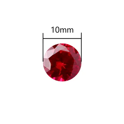 Haute Diamond Terps Rubies (10mm Round)
