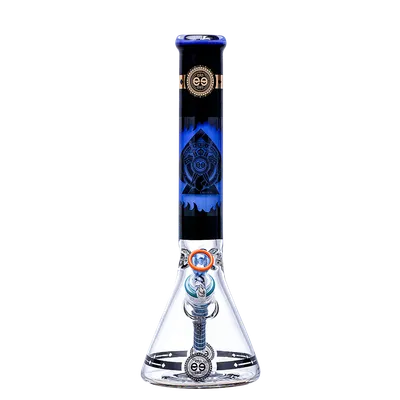 Cheech Glass 14 Milky Blue Protect The Crest Beaker