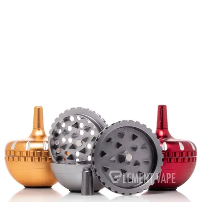 Cheech 63mm 4 Piece Spinner Grinder (Gold)