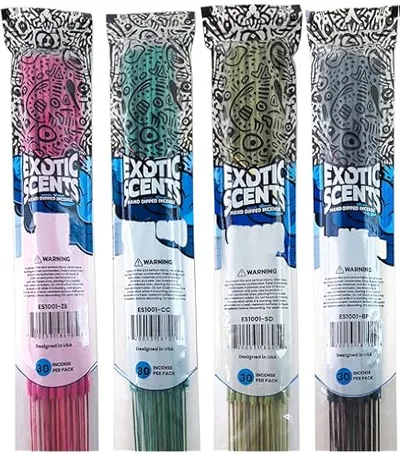 Exotic Scents Hand Dipped Incense ( Various Scents)