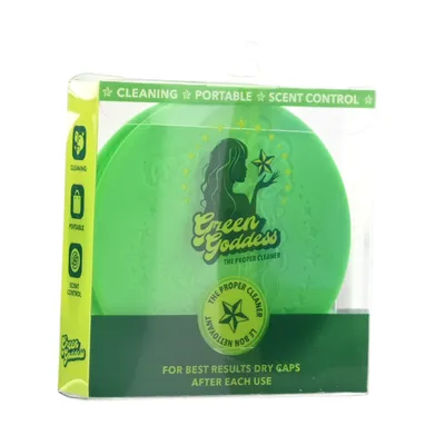 Green Goddess Silicone Glass Cleaning Cap (Green)