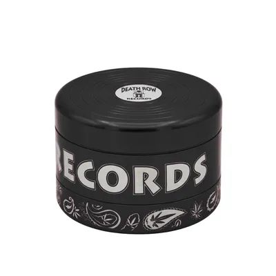 Death Row Records 55mm 3pc Deep Cut Blunt Grinder (Black)