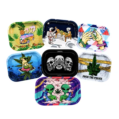Arsenal Small Metal Rolling Tray (Assorted)