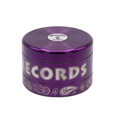 Death Row Records 55mm 3pc Deep Cut Blunt Grinder (Purple)