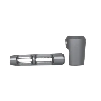 Ongrok Aluminium Glass Spoon Pipe (Gun Metal)