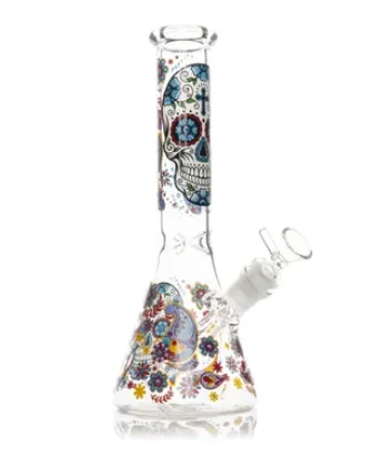 10" Sugar Skulls Bong