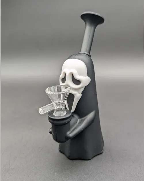 Screaming Face Silicone Water Pipe