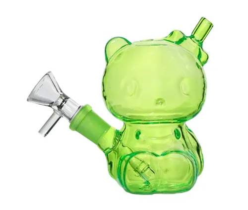 5" Neon Mini Kitty Glass Bong