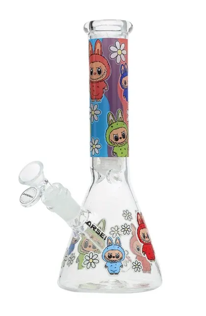 10" 5mm Cute Monster Beaker