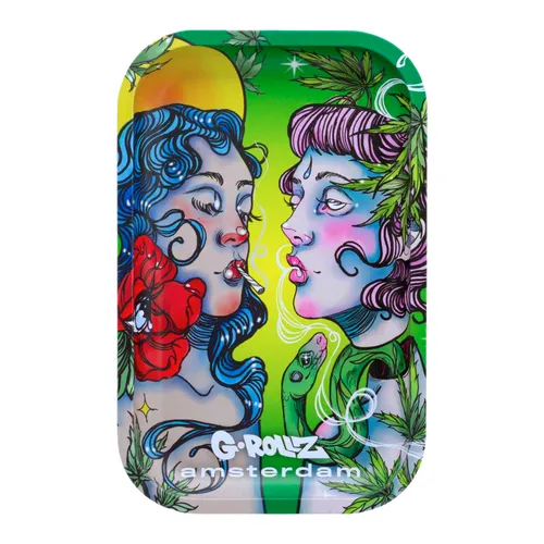 G-Rollz 'Smokey Sisters' Metal Rolling Tray