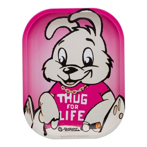 G-Rollz Bansky's Graffiti Thug For Life Metal Rolling Tray