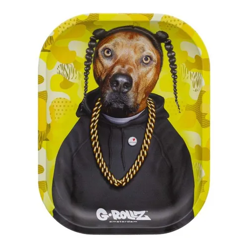 G-Rollz Pets Rock Rap Metal Rolling Tray