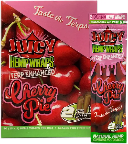 Juicy Jay- Terp Infused Hemp Wrap (Cherry Pie)