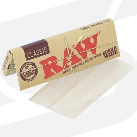 Raw - Single Wide Classic Cut Papers