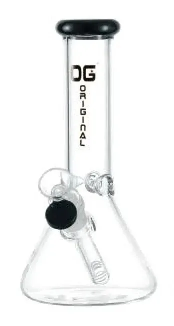 8" 4mm OG Original Mini Beaker Black