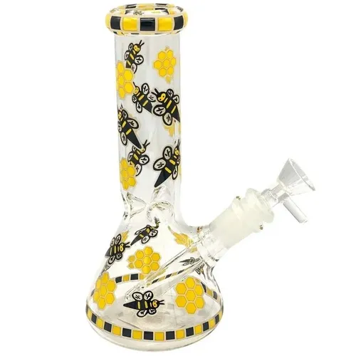 Honey Bee 8" Beaker Bong