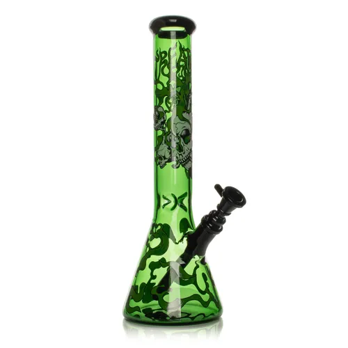 Creature x GEAR Premium 15” Glow-in-the-Dark Smoking Skulls Bong