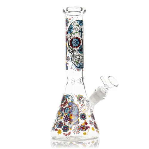 10" Sugar Skulls Beaker Base Bong