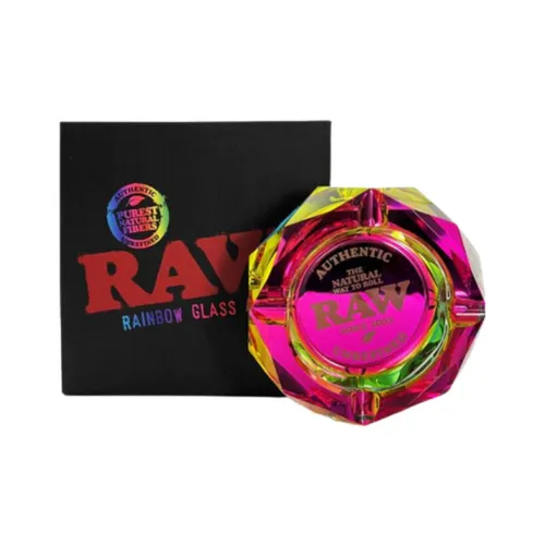 RAW Glass Ashtray - Rainbow
