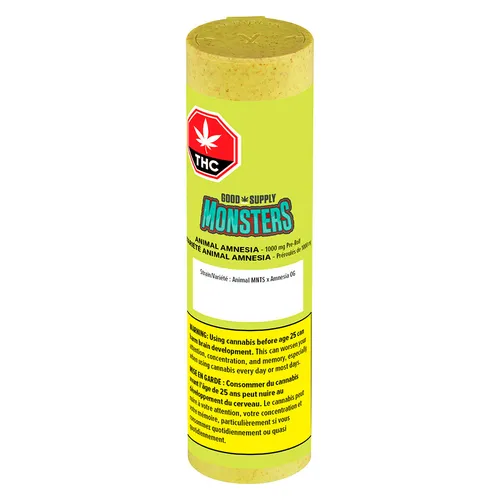 Monsters Animal Amnesia Infused Pre-Roll Monsters Animal Amnesia Infused Pre-Roll