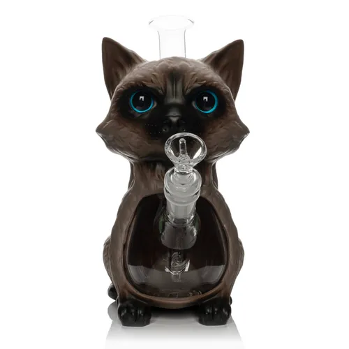 9" Siamese Cat Water Pipe