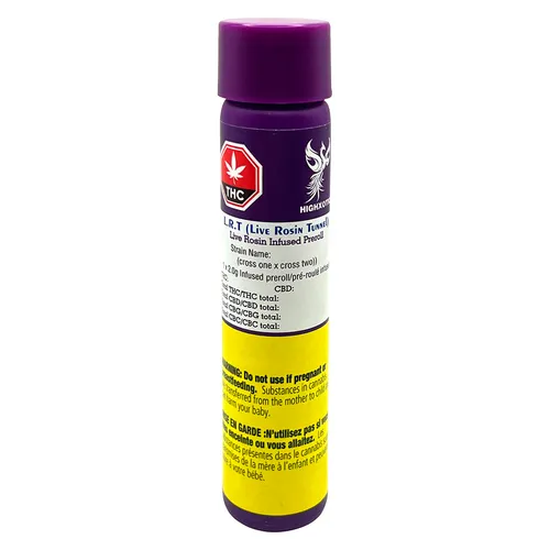 L.R.T (Live Rosin Tunnel) Infused Pre-Roll L.R.T (Live Rosin Tunnel) Infused Pre-Roll