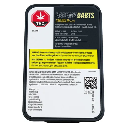 24K Gold Crushed Diamond Triple-Infused Bubble Hash Darts 24K Gold Crushed Diamond Triple-Infused Bubble Hash Darts
