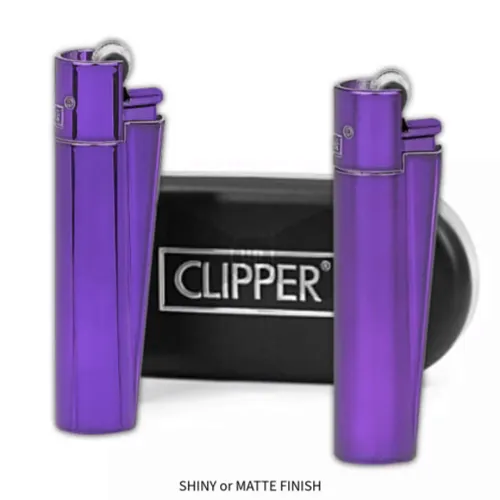 Metal Clipper Lighter - Purple Rain