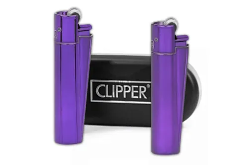 Metal Clipper Lighter - Purple Rain