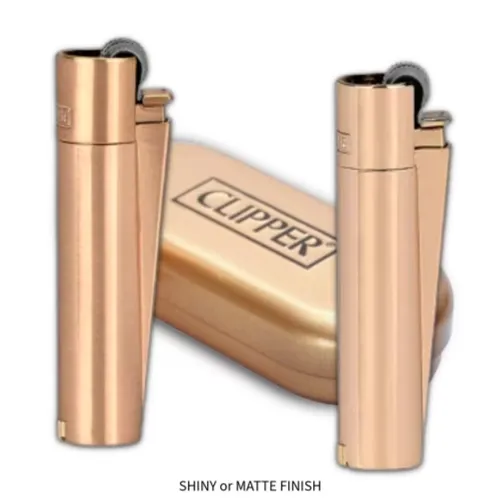 Metal Clipper Lighter - Rose Gold
